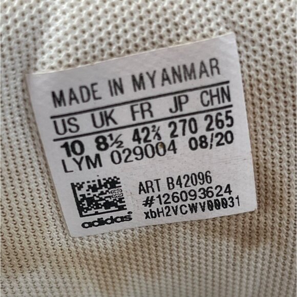 Adidas Mens White Sneakers Size 10.5 EU 44.2 Classic Style Casual Shoes C76 - Picture 8 of 9